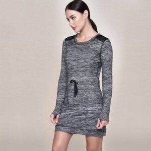 Alala Weekender Dress in Heathered Black White